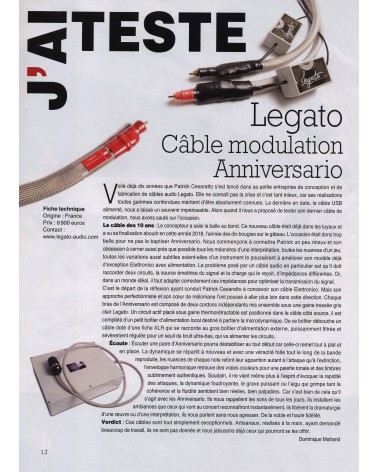Câble modulation - Legato Audio Modulation Anniversario - Livraison gratuite