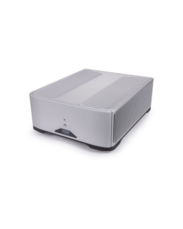MSB S202 — amplificateur de puissance stéréo, finition argent (fond blanc)
