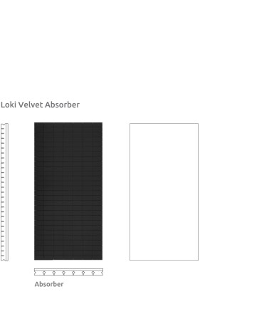 Artnovion Loki — Absorbeur acoustique poreux (finition velours)