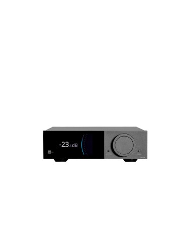 Lyngdorf TDAI-2210 — amplificateur intégré connecté, façade et molette de volume